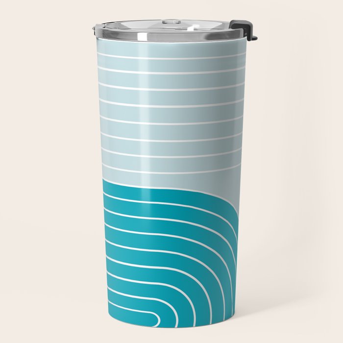 Two Tone Line Curvature IV Travel Mug Gallery Image 2