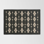 Southwestern Arrow Pattern 233 Black and Beige Rug Gallery Image 2