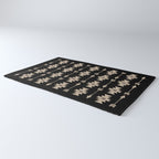 Southwestern Arrow Pattern 233 Black and Beige Rug Gallery Image 3