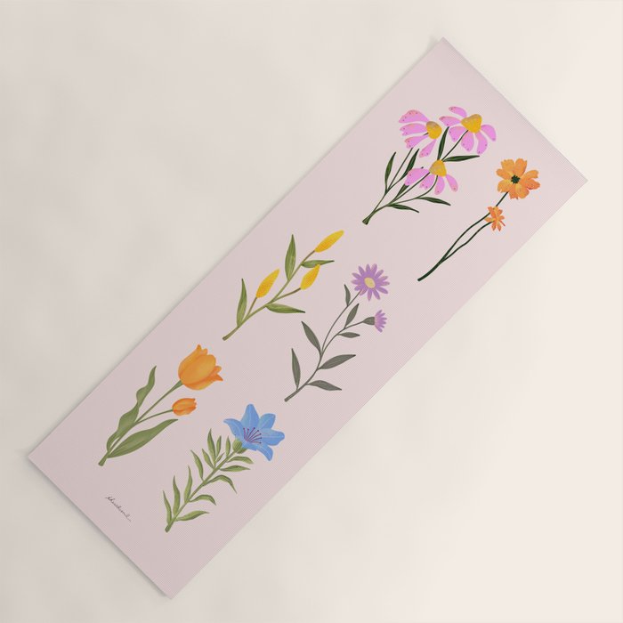 Wildflowers Yoga Mat Gallery Image 1