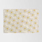 Smiley face 70s Daisy  Rug Gallery Image 2