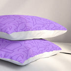 Fun halloween cartoon doodle art pattern Pillow Sham Gallery Image 3