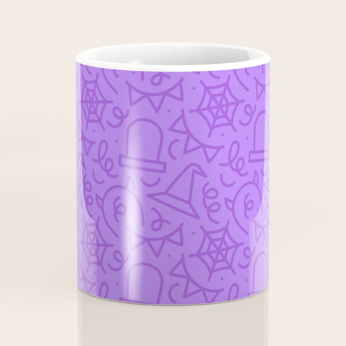 Fun halloween cartoon doodle art pattern Coffee Mug Gallery Image 4