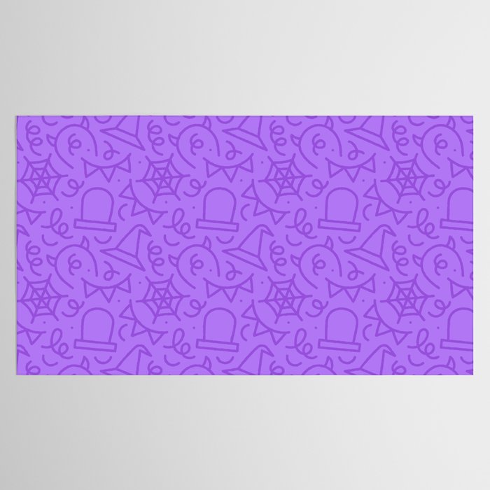 Fun halloween cartoon doodle art pattern Tablecloth Gallery Image 2