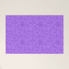 Fun halloween cartoon doodle art pattern Welcome Mat Gallery Image 1