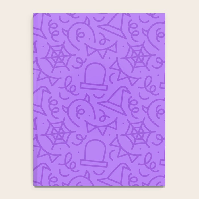 Fun halloween cartoon doodle art pattern Notebook Gallery Image 4