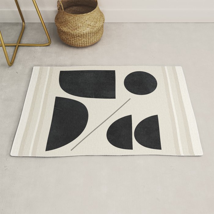 Modern Abstract Minimal Shapes 221 Rug Gallery Image 1