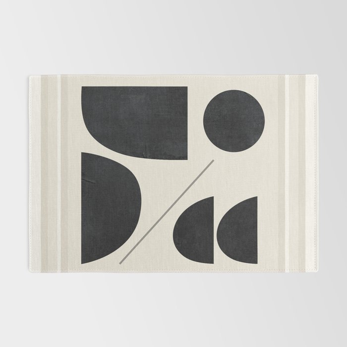 Modern Abstract Minimal Shapes 221 Rug Gallery Image 2