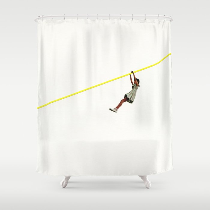Zip Wire Shower Curtain Gallery Image 1