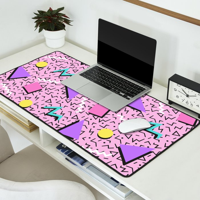 Memphis pattern 123 - 80s / 90s Retro Desk Mat Gallery Image 2