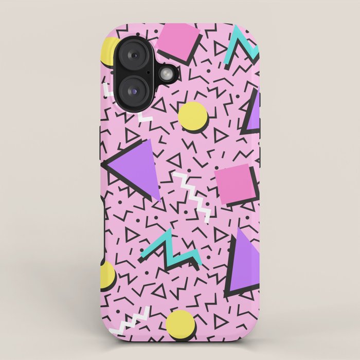 Memphis pattern 123 - 80s / 90s Retro iPhone Case Gallery Image 1