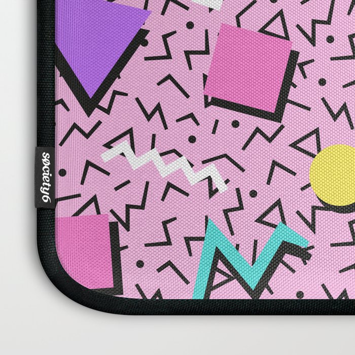Memphis pattern 123 - 80s / 90s Retro Laptop Sleeve Gallery Image 3