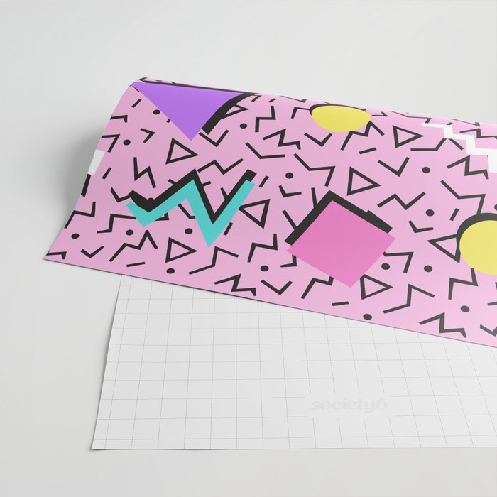 Memphis pattern 123 - 80s / 90s Retro Wrapping Paper Gallery Image 2