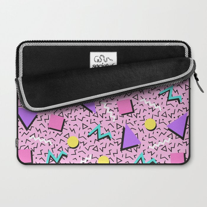 Memphis pattern 123 - 80s / 90s Retro Laptop Sleeve Gallery Image 2