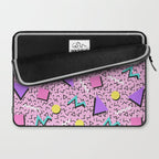 Memphis pattern 123 - 80s / 90s Retro Laptop Sleeve Gallery Image 2