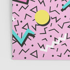 Memphis pattern 123 - 80s / 90s Retro Poster Gallery Image 3