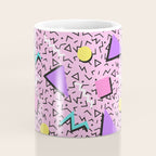 Memphis pattern 123 - 80s / 90s Retro Coffee Mug Gallery Image 4