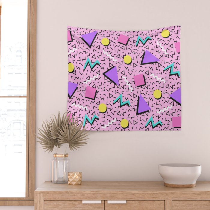 Memphis pattern 123 - 80s / 90s Retro Wall Tapestry Gallery Image 2