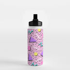 Memphis pattern 123 - 80s / 90s Retro Water Bottle Gallery Image 2