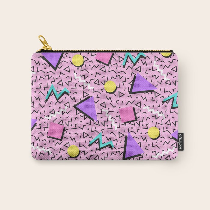Memphis pattern 123 - 80s / 90s Retro Carry All Pouch Gallery Image 1