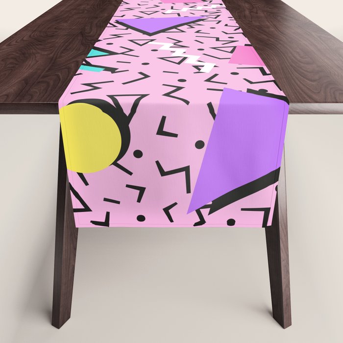 Memphis pattern 123 - 80s / 90s Retro Table Runner Gallery Image 1