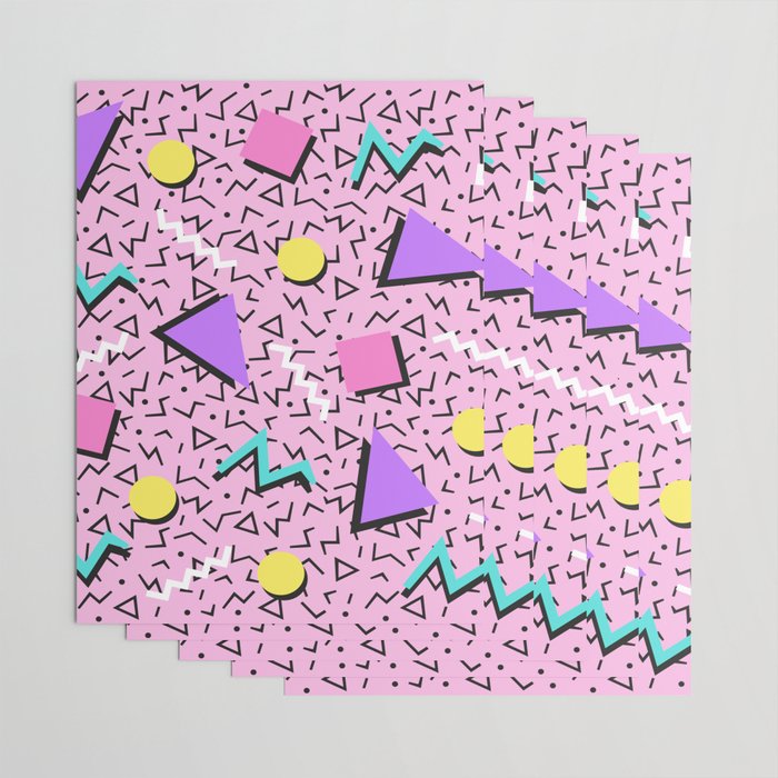 Memphis pattern 123 - 80s / 90s Retro Wrapping Paper Gallery Image 3