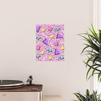Memphis pattern 123 - 80s / 90s Retro Poster Gallery Image 2