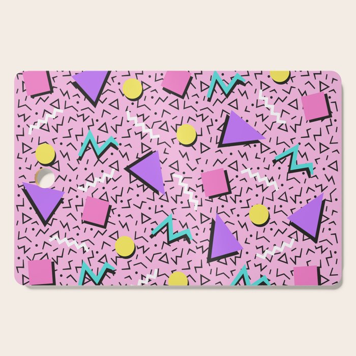 Memphis pattern 123 - 80s / 90s Retro Cutting Board Gallery Image 1