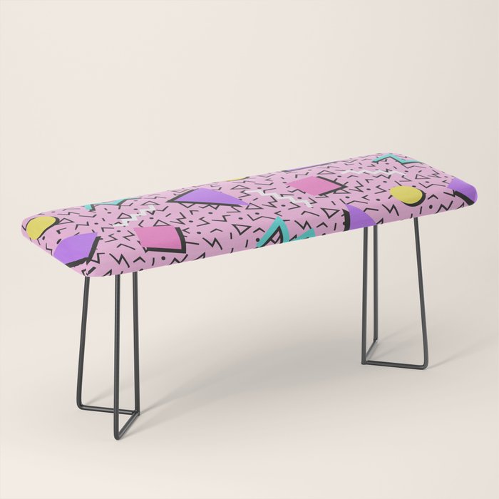 Memphis pattern 123 - 80s / 90s Retro Bench Gallery Image 1