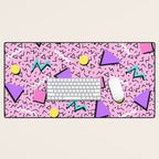 Memphis pattern 123 - 80s / 90s Retro Desk Mat Gallery Image 1