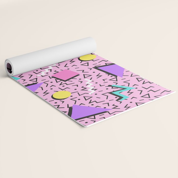Memphis pattern 123 - 80s / 90s Retro Yoga Mat Gallery Image 2