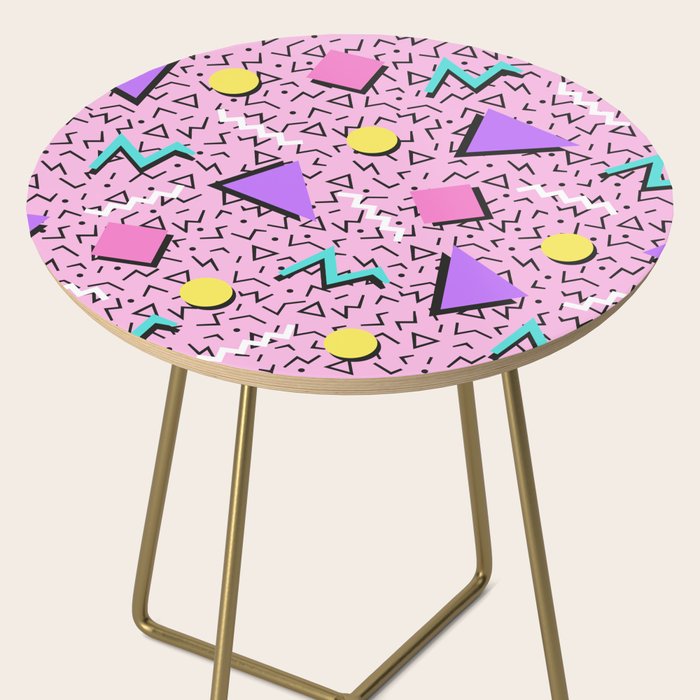 Memphis pattern 123 - 80s / 90s Retro Side Table Gallery Image 2