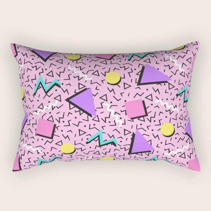 Memphis pattern 123 - 80s / 90s Retro Rectangular Pillow Gallery Image 2
