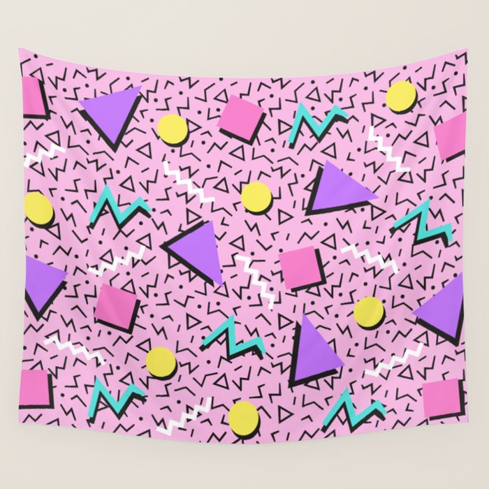 Memphis pattern 123 - 80s / 90s Retro Wall Tapestry Gallery Image 4