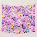 Memphis pattern 123 - 80s / 90s Retro Wall Tapestry Gallery Image 4