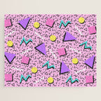 Memphis pattern 123 - 80s / 90s Retro Jigsaw Puzzle Gallery Image 1