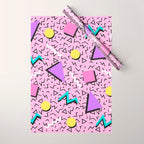 Memphis pattern 123 - 80s / 90s Retro Wrapping Paper Gallery Image 1