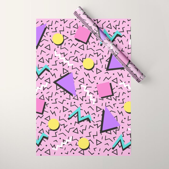 Memphis pattern 123 - 80s / 90s Retro Wrapping Paper Gallery Image 1