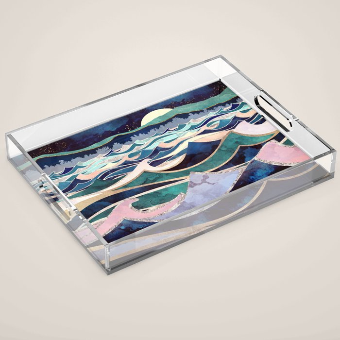 Moonlit Ocean Acrylic Tray Gallery Image 1