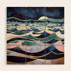 Moonlit Ocean Wood Wall Art Gallery Image 1