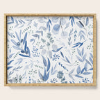 Blue Eucalyptus Pattern Serving Tray Gallery Image 1