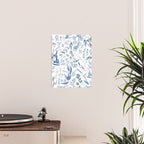 Blue Eucalyptus Pattern Poster Gallery Image 2