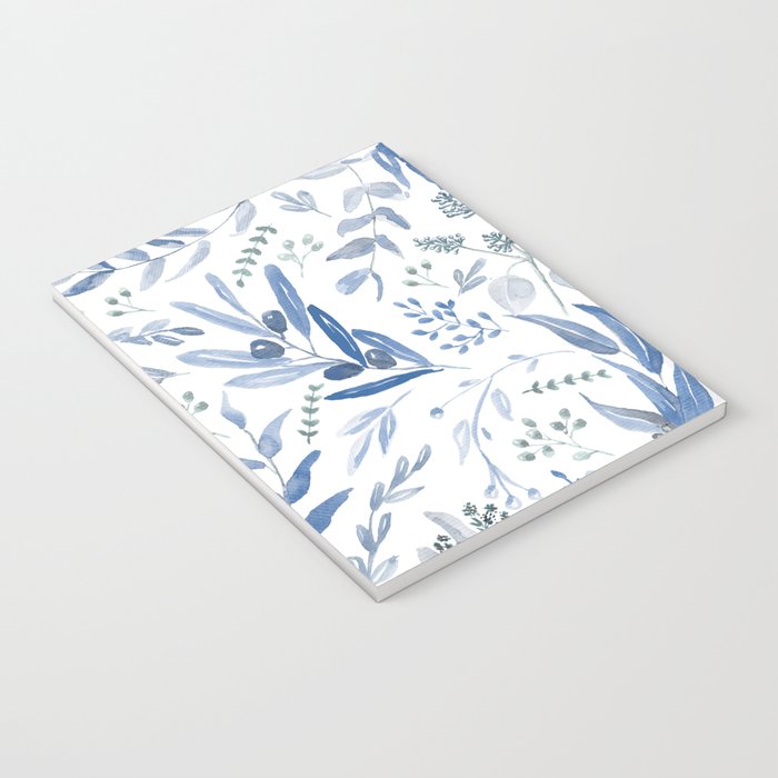 Blue Eucalyptus Pattern Notebook Gallery Image 3