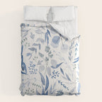 Blue Eucalyptus Pattern Comforter Gallery Image 6