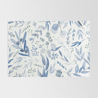 Blue Eucalyptus Pattern Rug Gallery Image 2