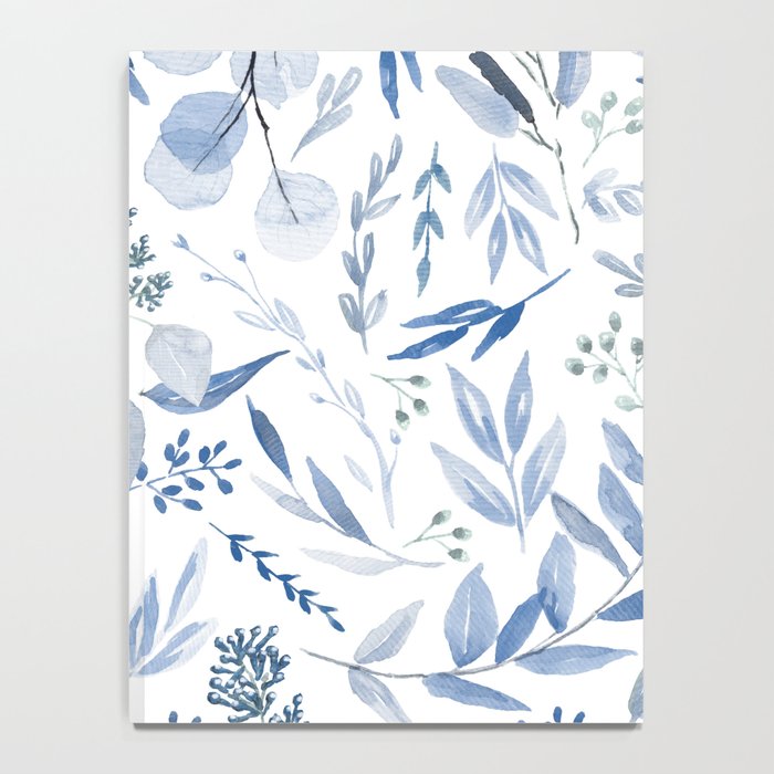 Blue Eucalyptus Pattern Notebook Gallery Image 4