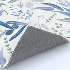 Blue Eucalyptus Pattern Rug Gallery Image 4