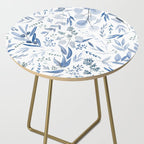 Blue Eucalyptus Pattern Side Table Gallery Image 2