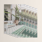Moroccan Riad In Marrakech Photo | Arabic Interior Design Art Print | Green Tropical Travel Photography Wrapping Paper Gallery Image 3