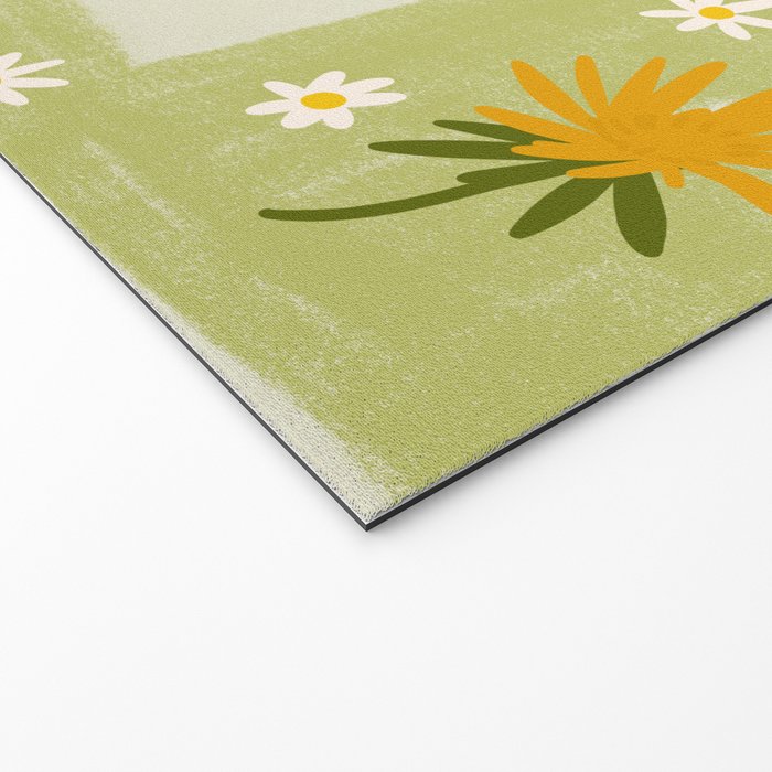Dandelion Checkerboard Welcome Mat Gallery Image 2
